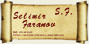 Selimir Faranov vizit kartica